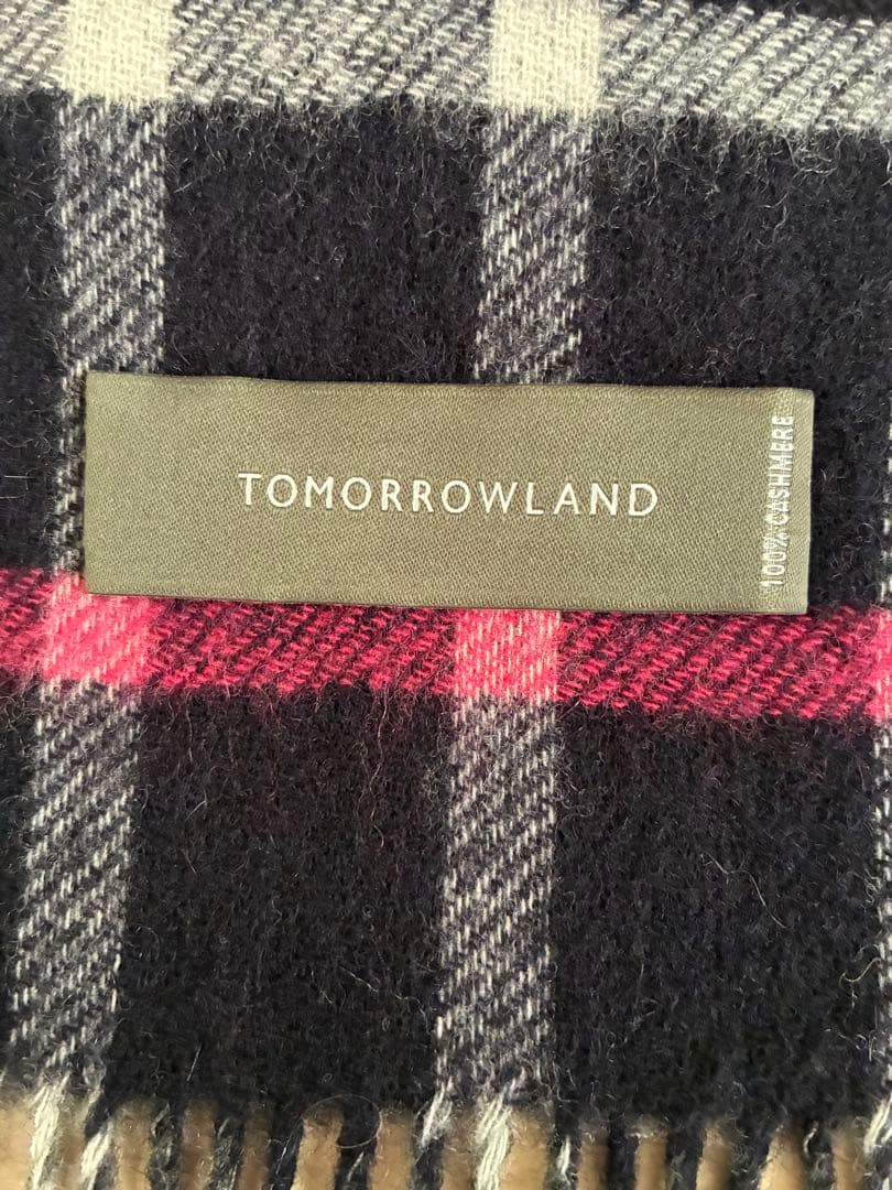 Tomorrowland カシミヤ・リバーシブルストールマフラー
