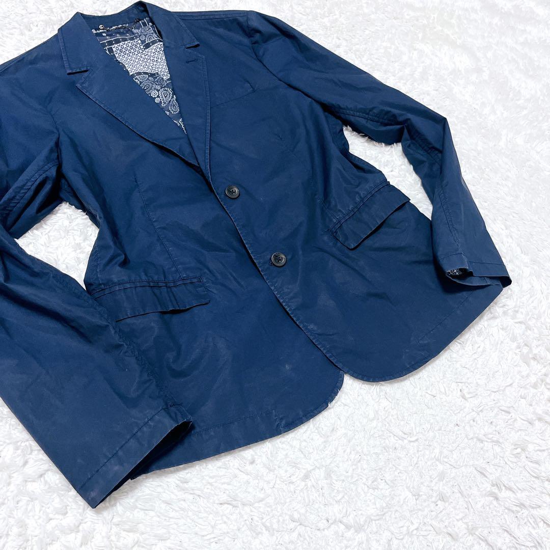DIESEL ディーゼル ジャケット ペイズリー ネイビー 総柄 洗える 52