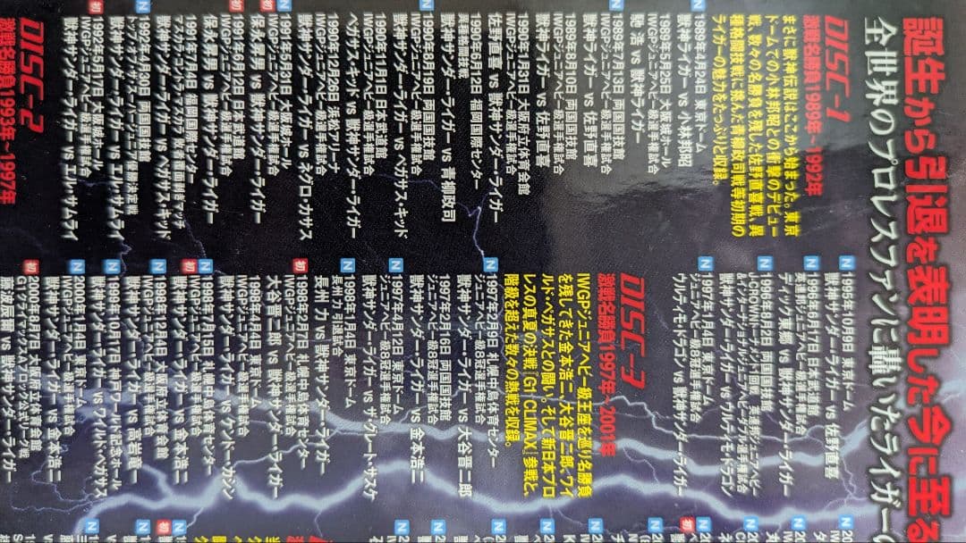 獣神サンダーライガー　引退記念　DVD 　1 2 セット　獣神伝説
