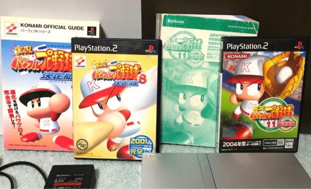 SONY PS2 SCPHー79000 本体　コントローラー　パワプロソフト付き