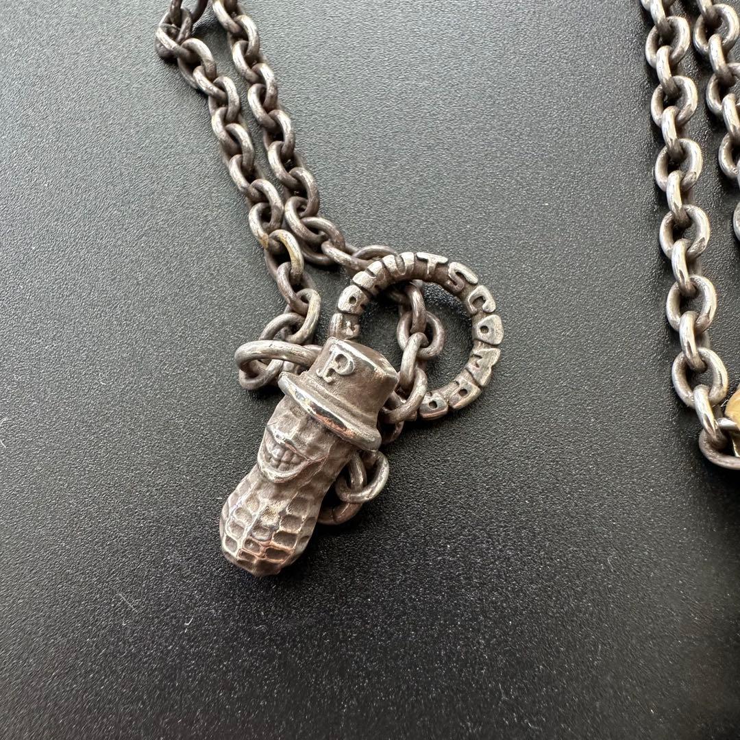 Peanuts&Co ピーナッツ　チェーンネックレス　Brass×Silver