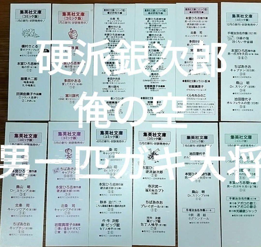 栞集英社文庫本宮ひろ志サラリーマン金太郎天地を喰らう赤龍王初版限定しおり