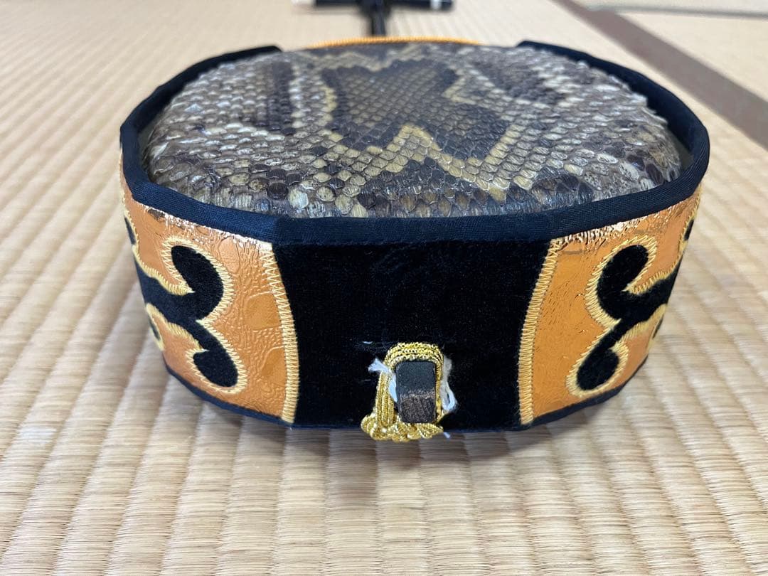 三線本体 ヘビ皮 強化張？