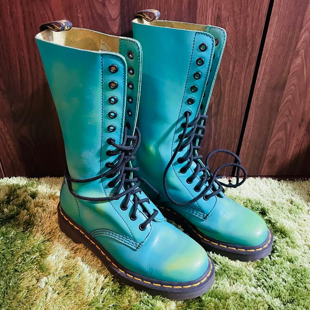 ドクターマーチン　Dr.Martens ブーツ　グリーン　ミントグリーン　UK5