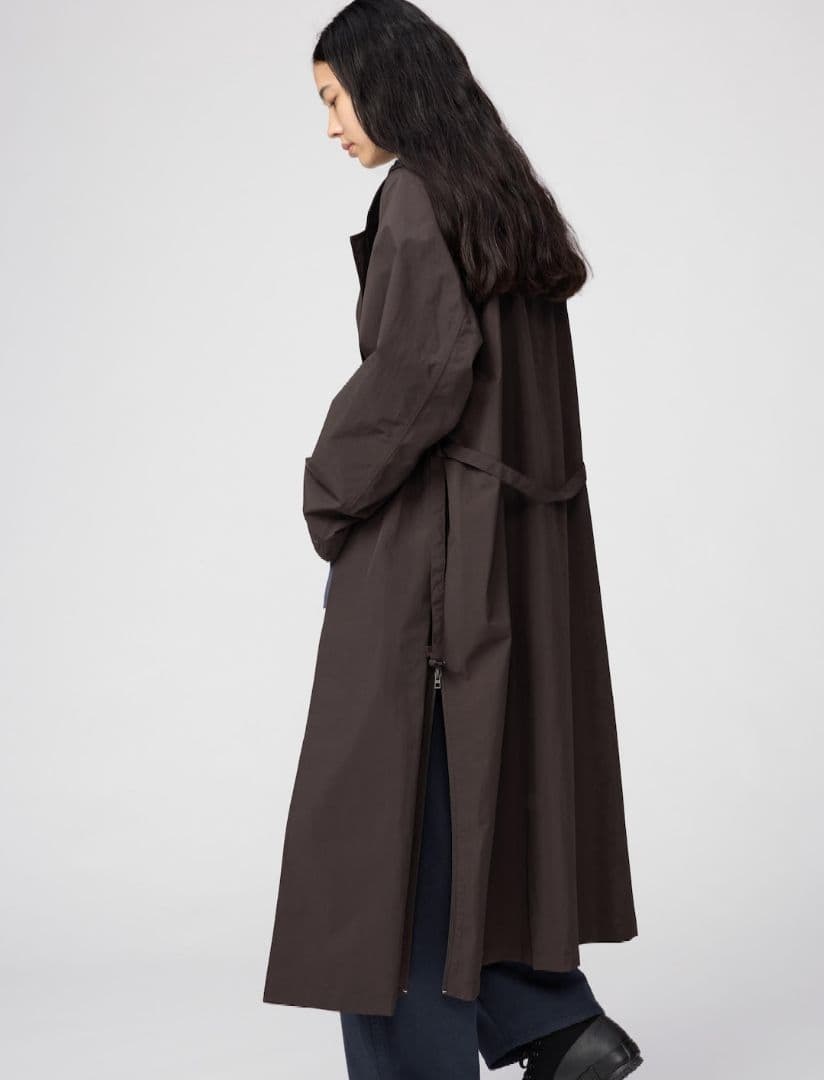 UNIQLOU　ステンカラーロングコート　XL ブラウン