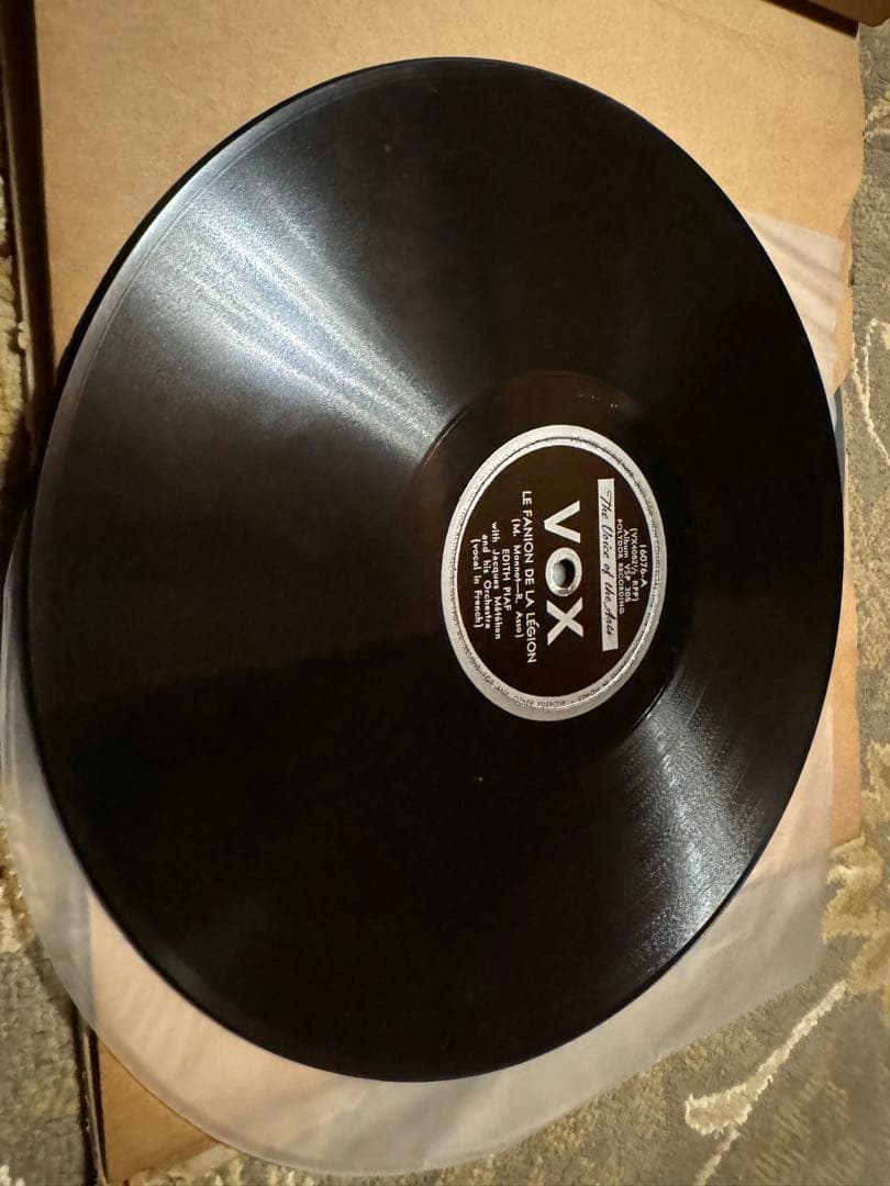 希少　蓄音機　エディットピアフ　3枚セットSPレコード　アルバム