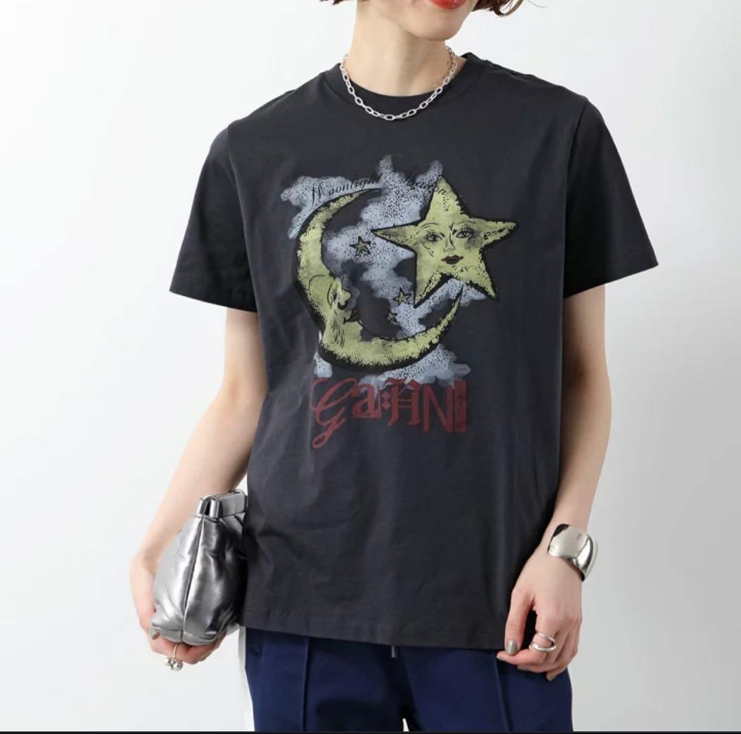 GAMINI 月と星 グラフィックTシャツ　M