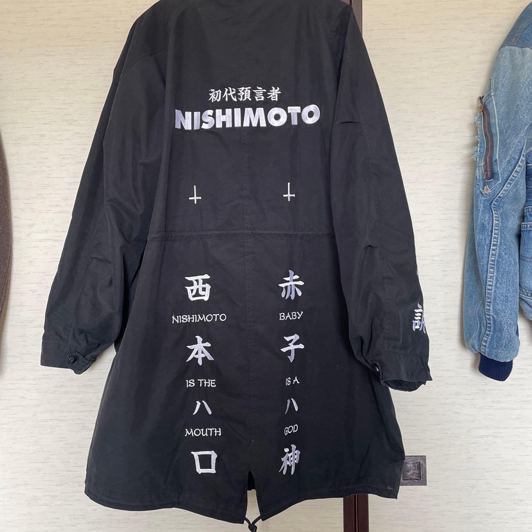 NISHIMOTO IS THE MOUTHブラック モッズコート