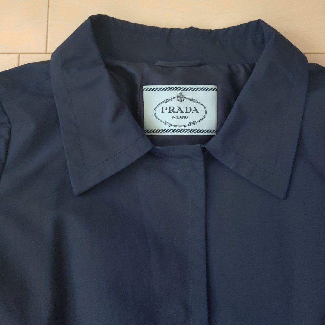 良品　PRADA 36ウエストリボン トレンチコート
