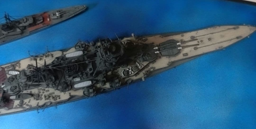 1/700 金剛（フジミ）雪風（アオシマ更新版）全塗装　　 　完成品