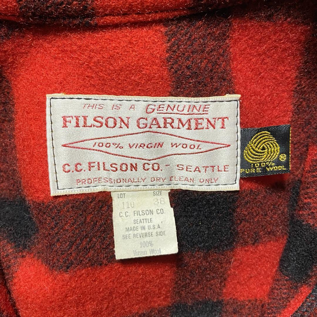 FILSON　フィルソン　マッキーノクルーザー　シングルマッキーノ　38　レッド