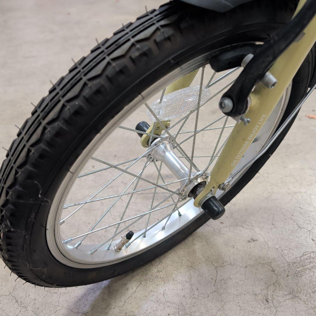 【引取限定】キャプテンスタッグ アルミ製折りたたみ自転車 ベージュ