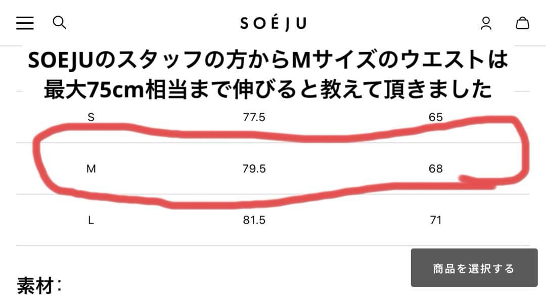 良品✨SOEJU / ソージュ✨リモンタタックスカート 現行品 ネイビー M