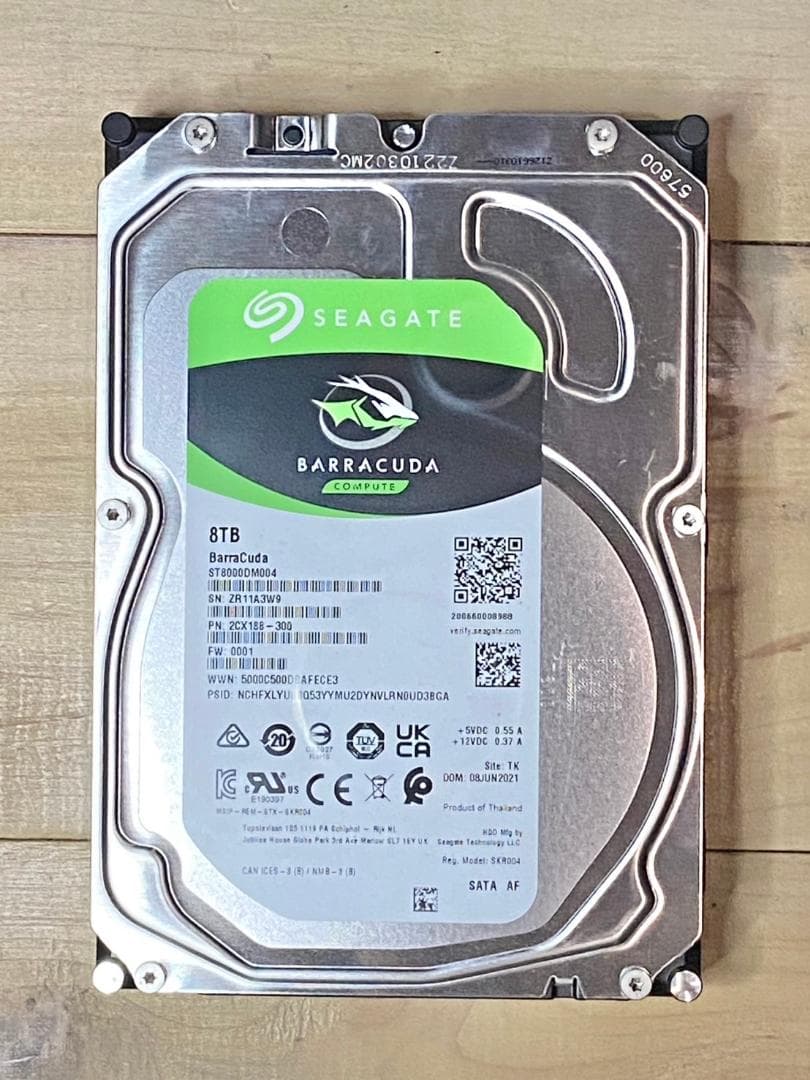 Seagate Barracuda 8TB 3.5インチ HDD ⑤