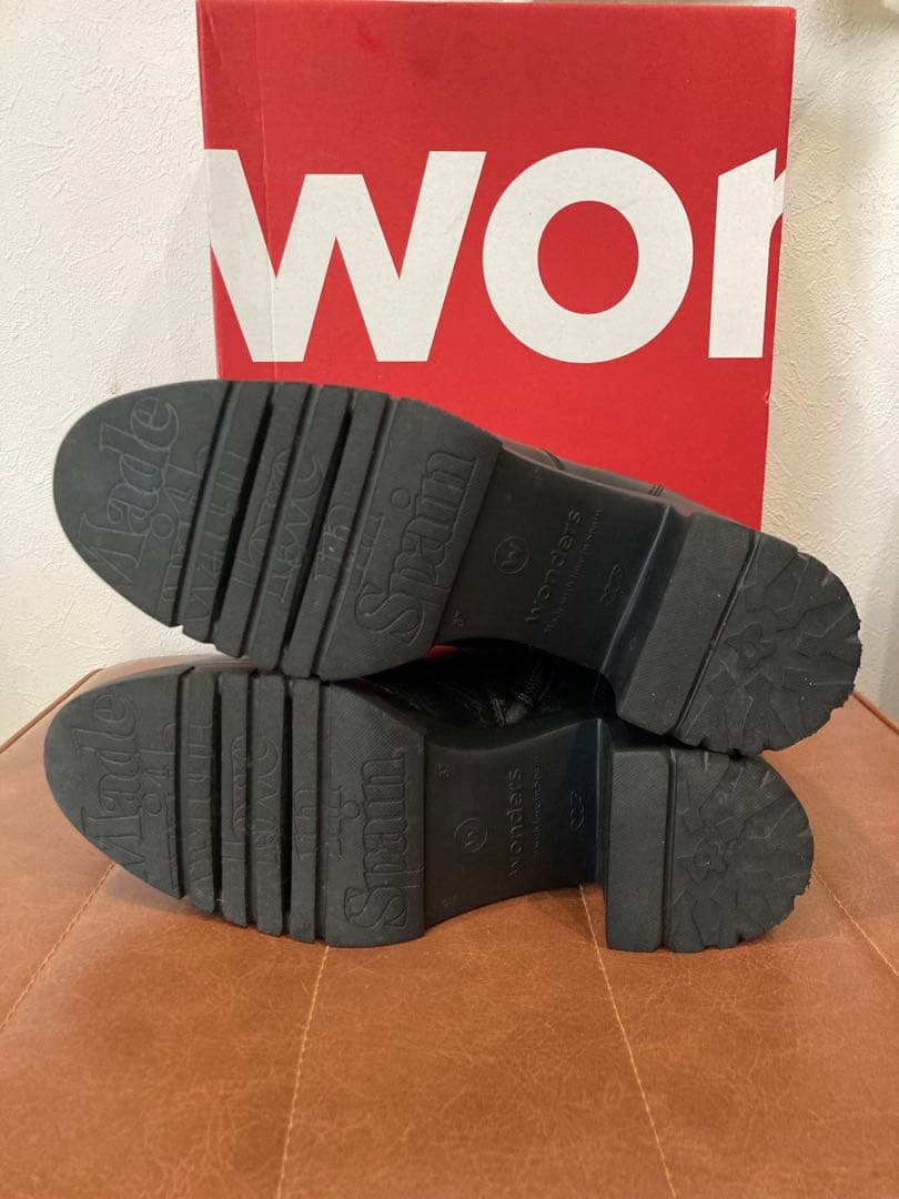 美脚！wonders ワンダース ブーツ 歩きやすい高ヒール(スペイン製）