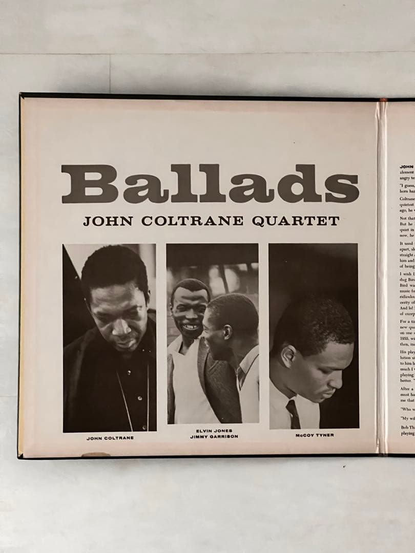 米国オリジナル盤　John Coltrane Ballads LP