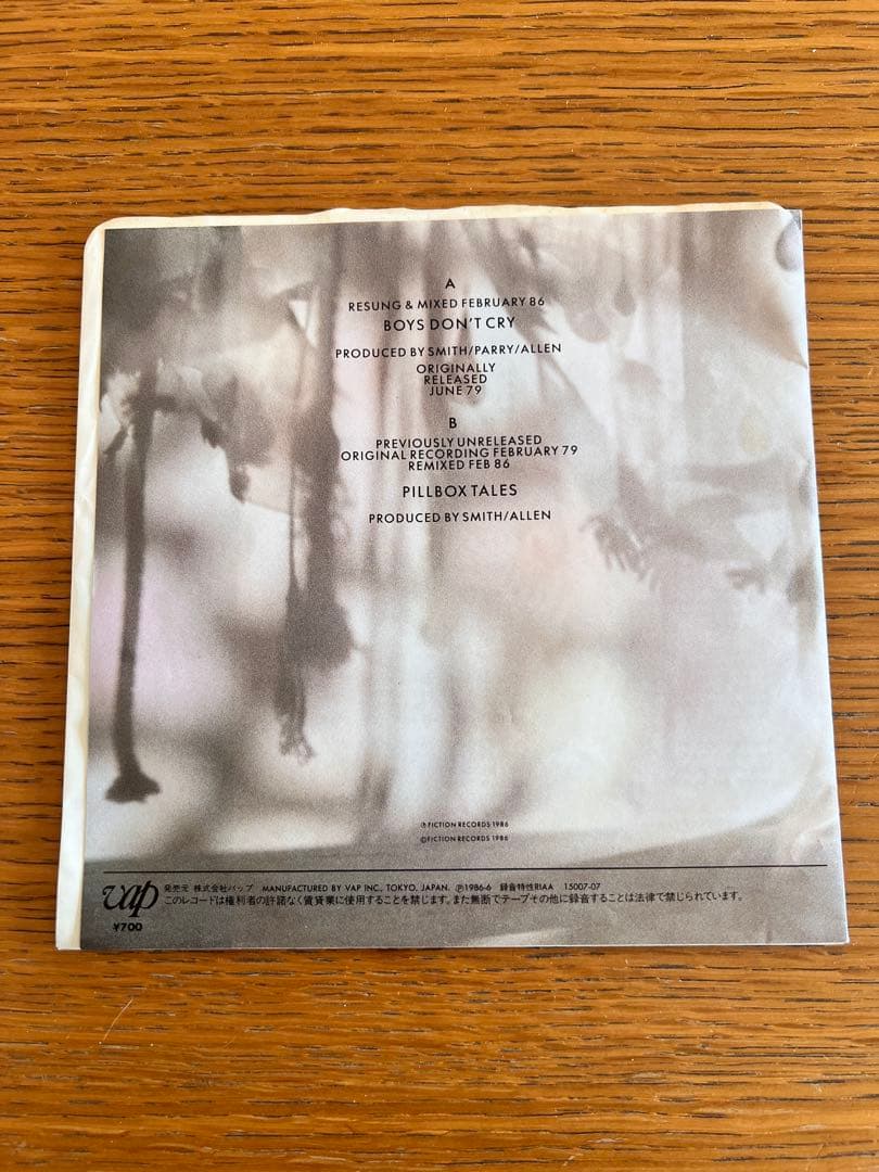 The Cure / Boys Don’t Cry 7inch (レコード)