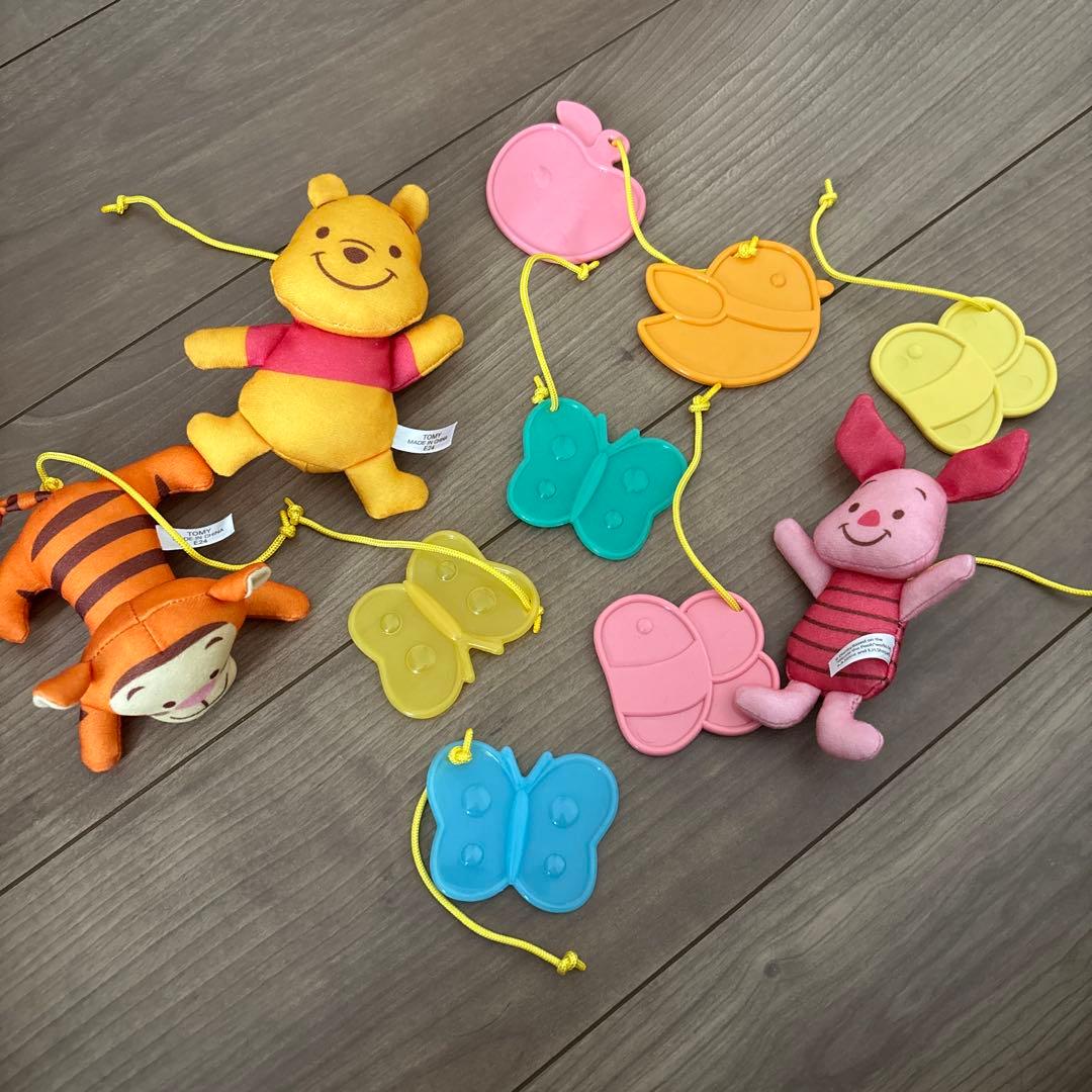 美品/完品 くまのプーさんえらべる回転6WAYジムにへんしんメリー プーメリー