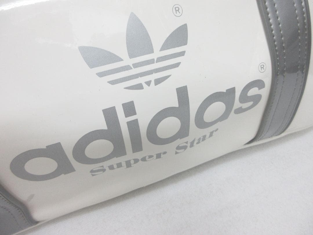 アディダス 80s スーパースター エナメル スポーツバッグ 白 ●①a