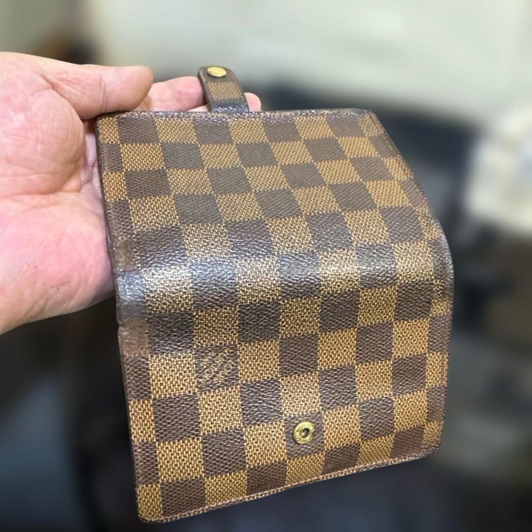 11☆在庫SALE/優良品♪ダミエ がま口 財布
