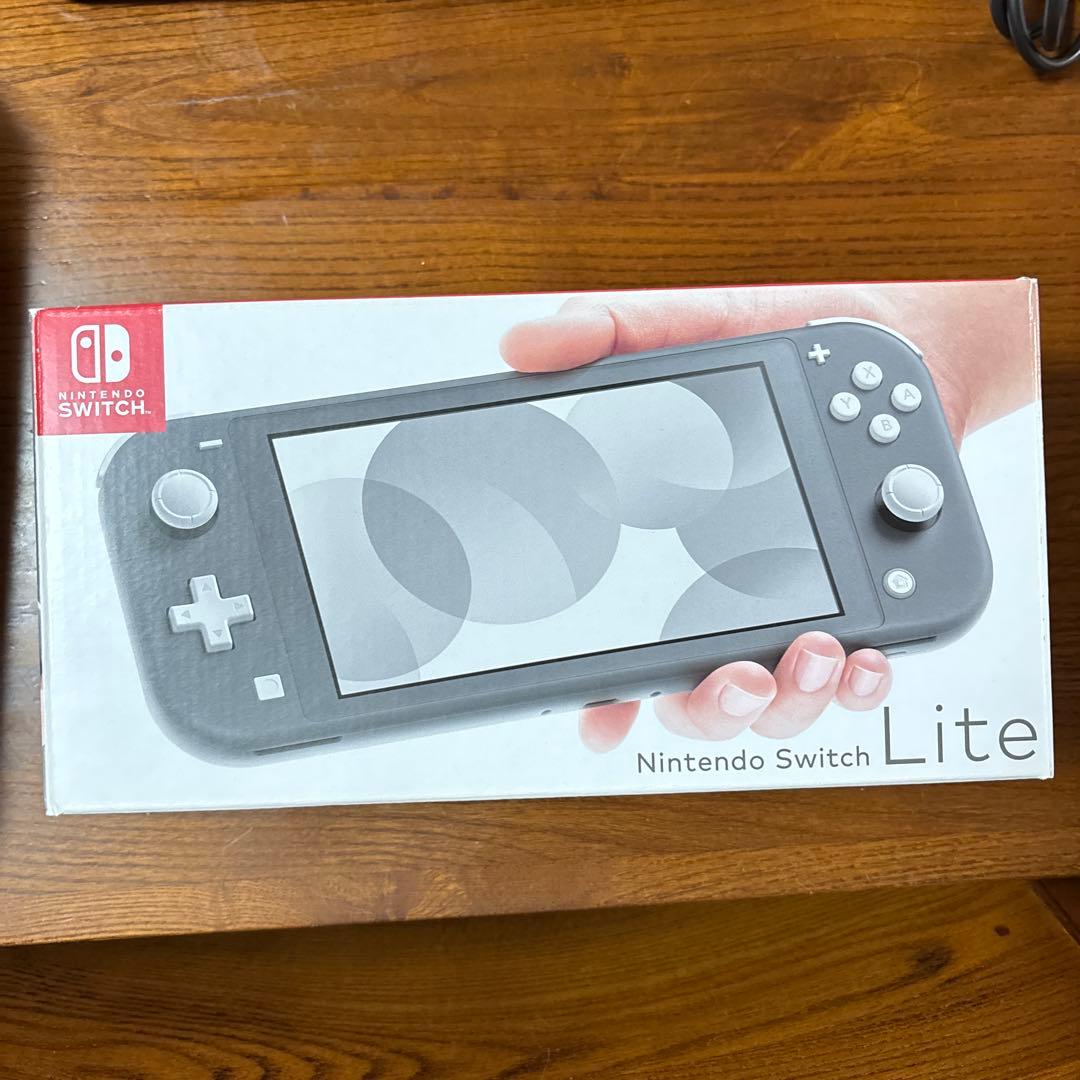 Nintendo Switch Lite グレー 本体　ケース、箱付き