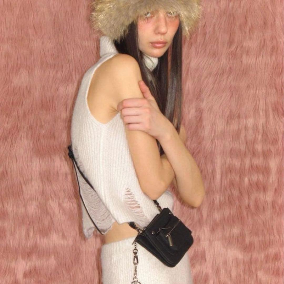 トップス SUNBURNPROJECT Rivet Two-way Mini Bag