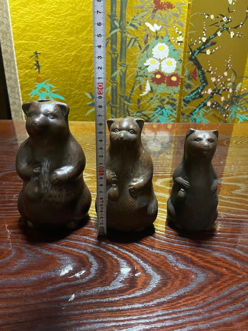 備前焼　タヌキ　3個セット