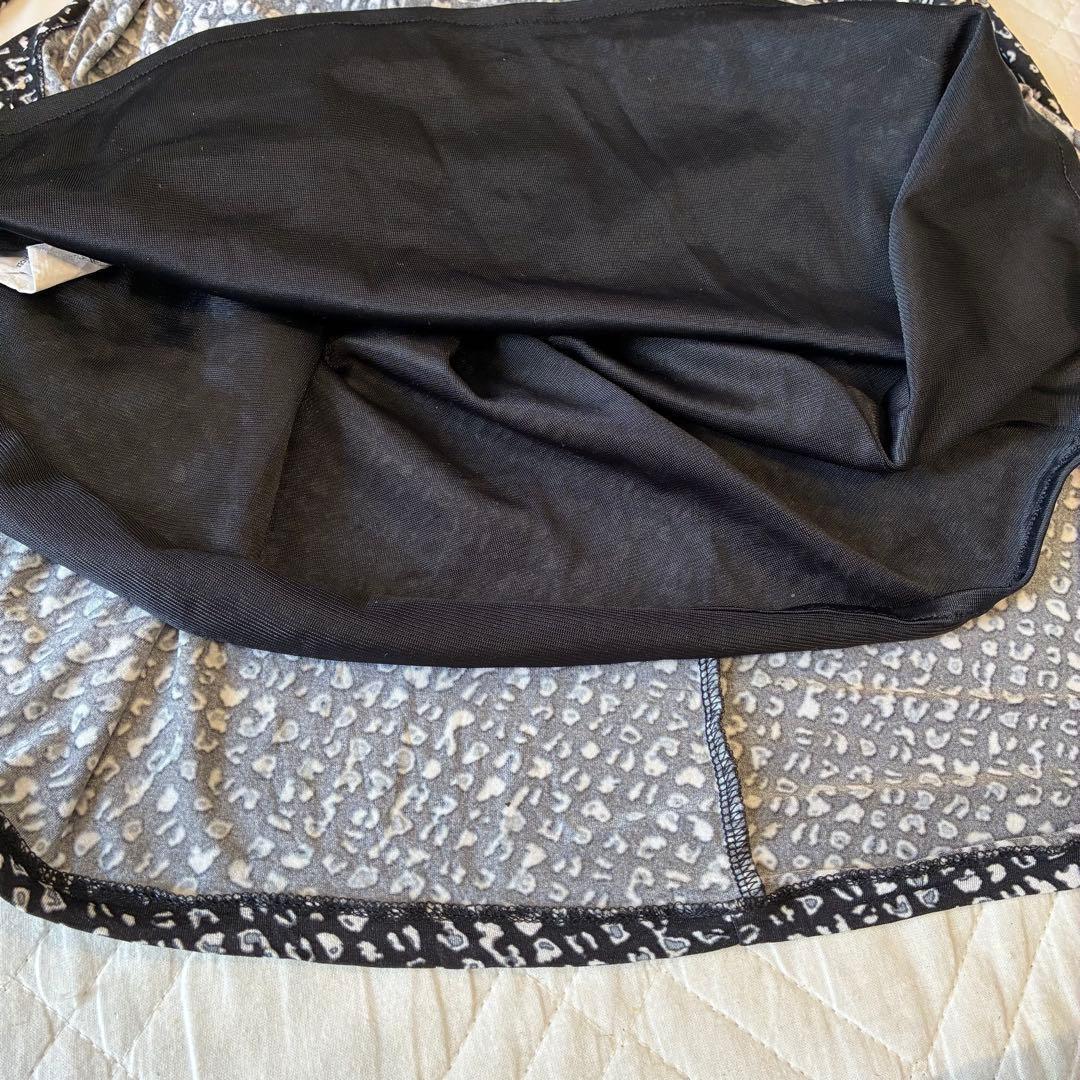 MaxMara カシュクールワンピース 総柄 ウエストマーク ブラック
