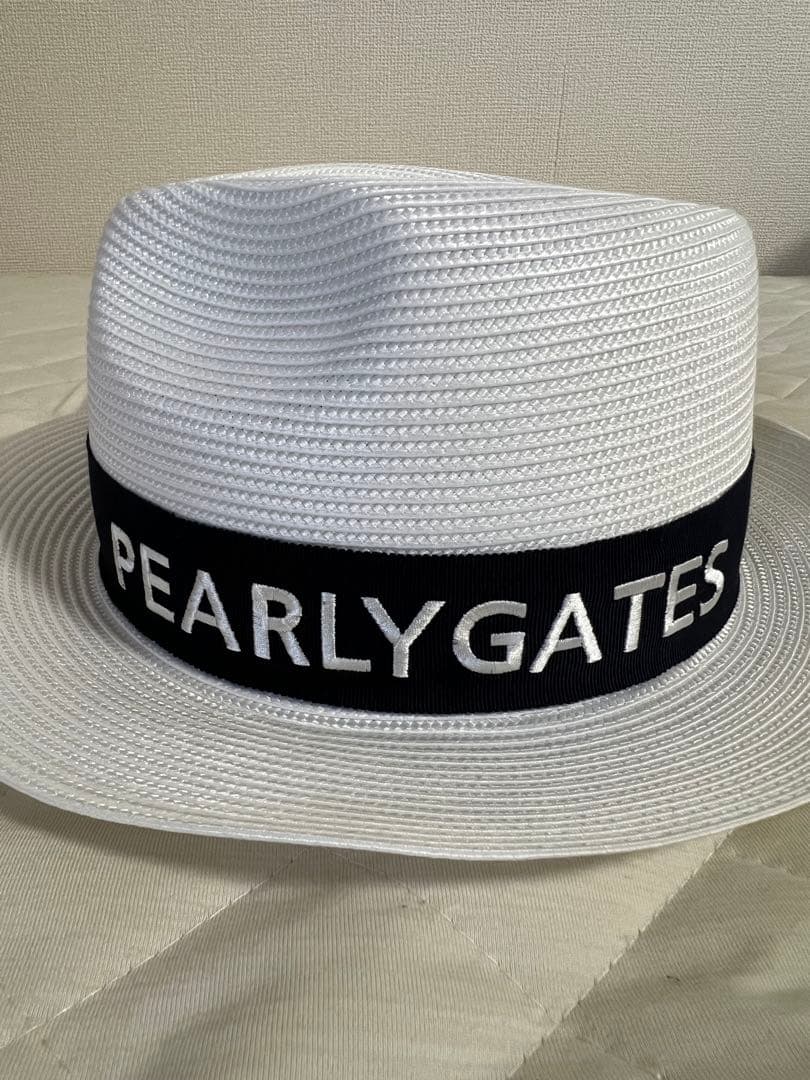 PEARLY GATES ストローハット ホワイト