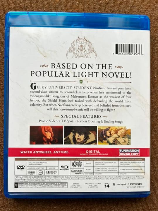 盾の勇者の成り上がり　第1期PART1 Blu-ray ＋DVD 輸入盤