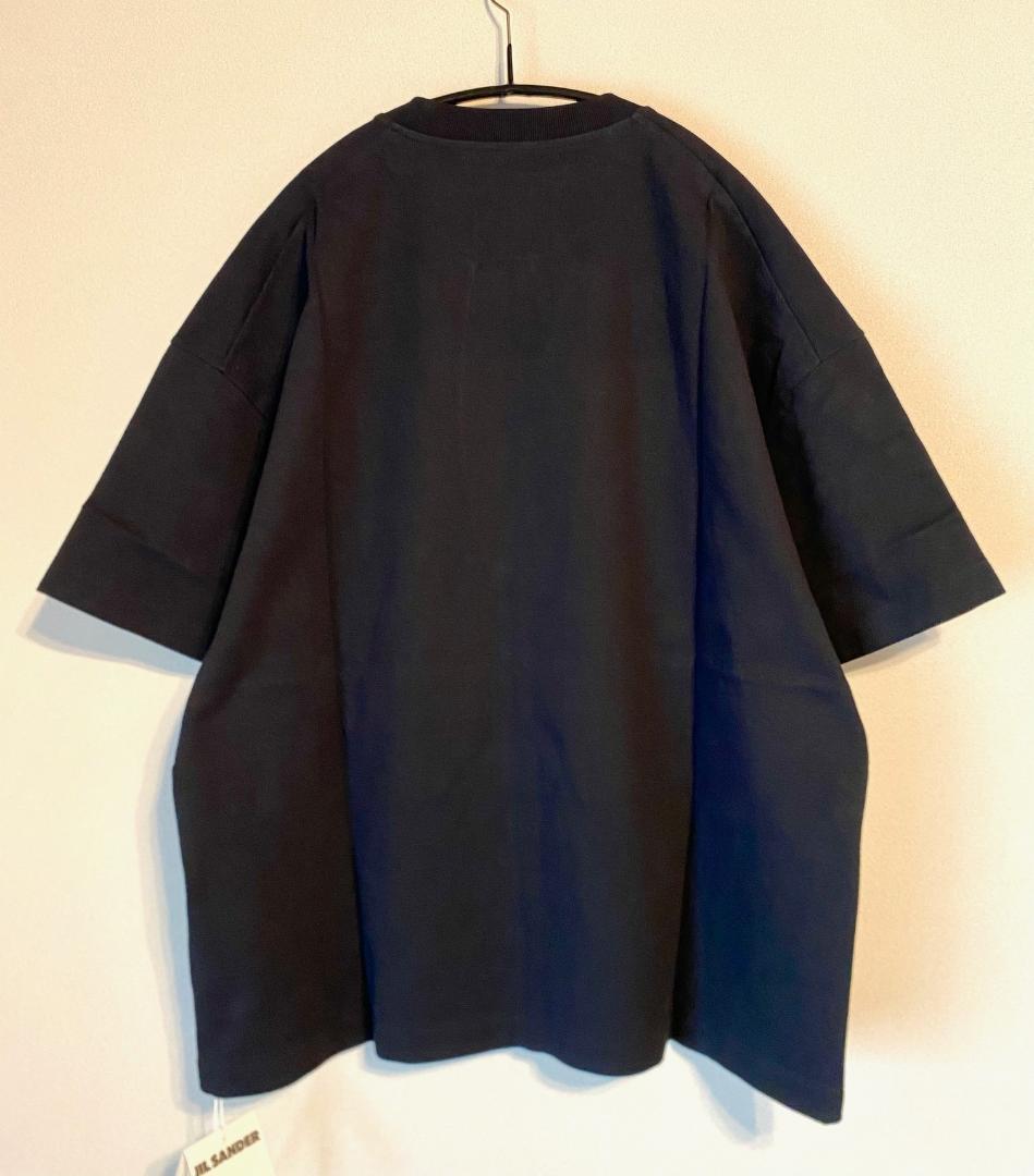 25AW【新品】JIL SANDER ジルサンダー ロゴ コットンTシャツ 黒L