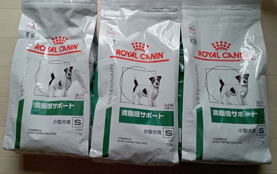  CANIN 満腹感サポート 小型犬用 1kg×3袋