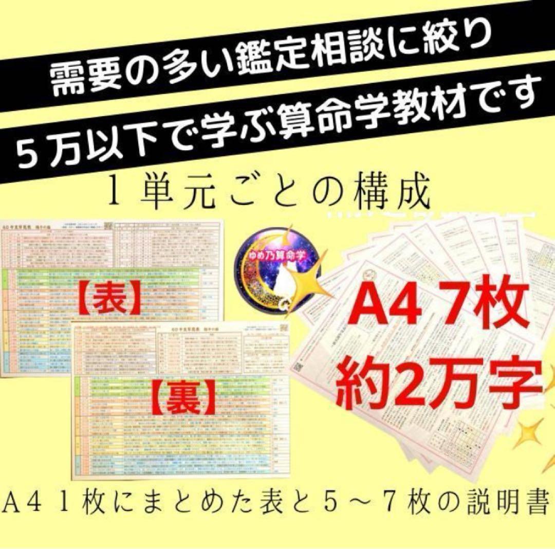 3/31 23時終了【￥11,000引】ゆめ乃算命学　本気のフルハウス　算命学