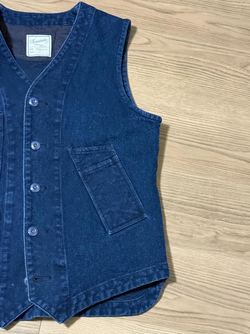 刺し子 インディゴベスト Soundman MARSY