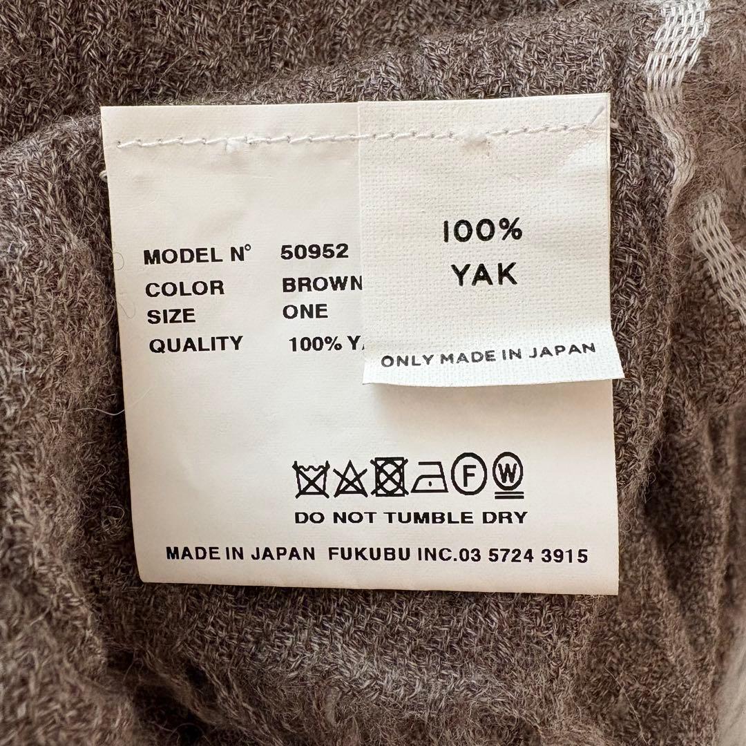 YAECA COMTEMPO 大判 ストール ヤク