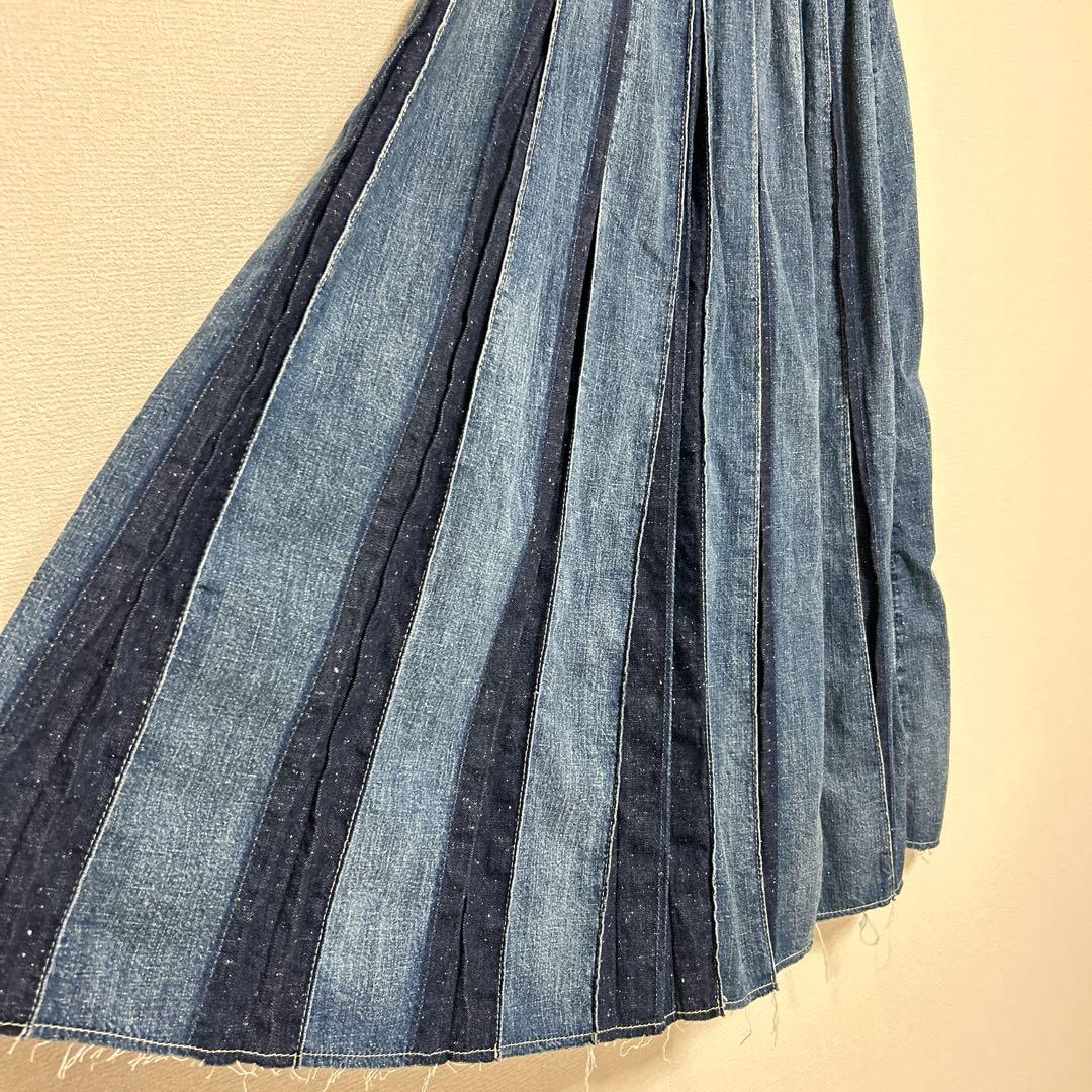 ペペロンチーノ go to holleywood プリーツデニムスカート