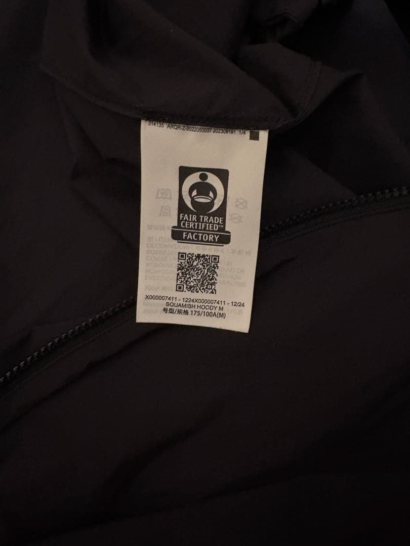 ARC'TERYX アークテリクス　スコーミッシュフーディ　BLACK M