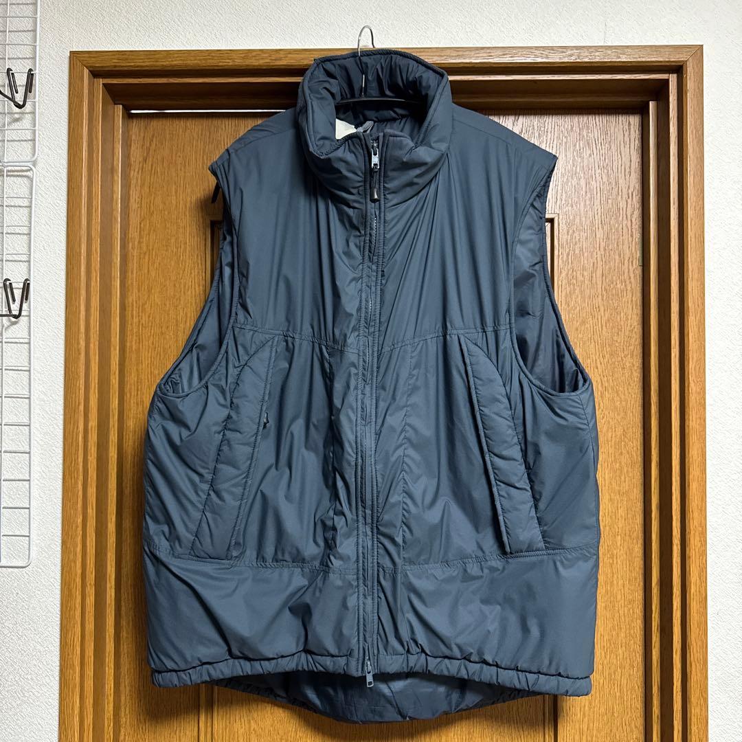 エヌハリウッド×Wild things キルティングベスト Lサイズ感　紺色