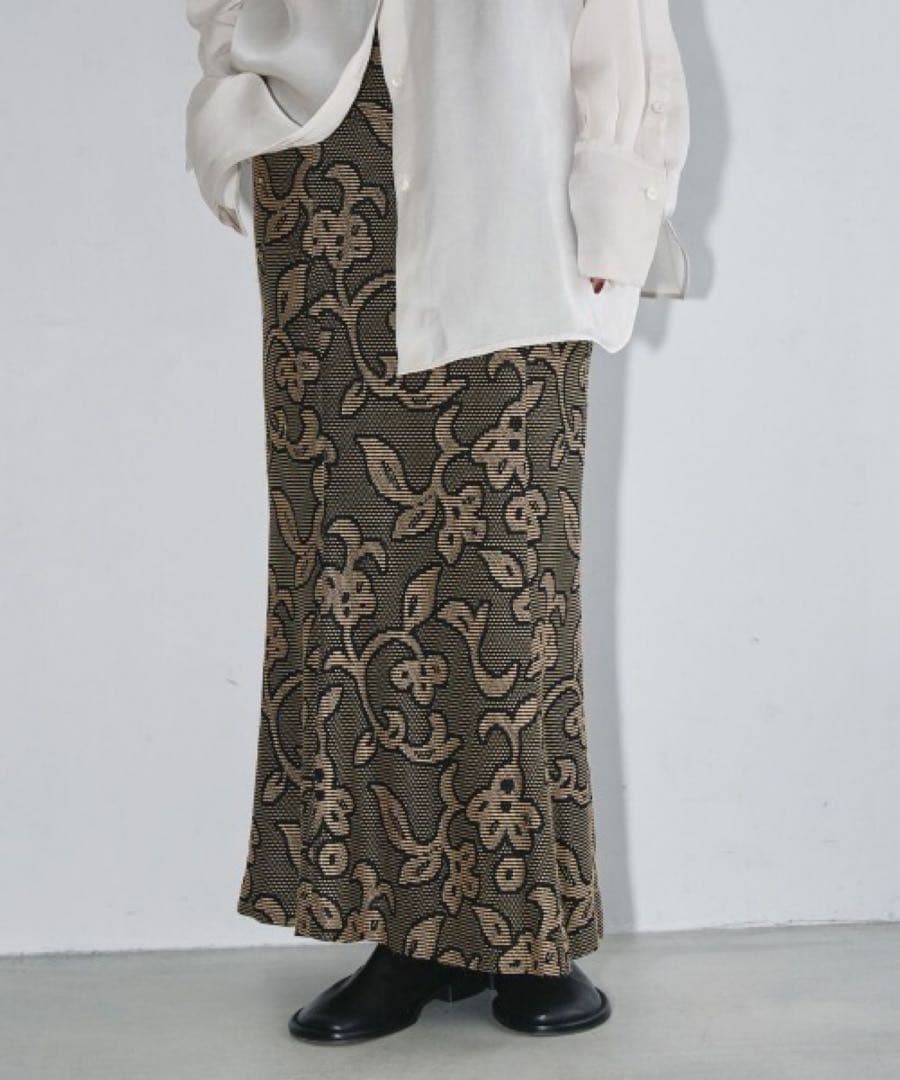 TODAYFUL ジャガードリーフスカート 36