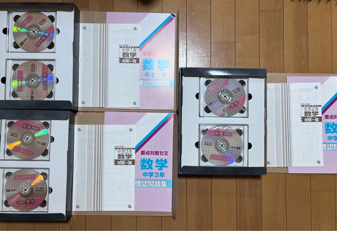 エフォート　要点対策ゼミ　中学生1〜3年生　数学　DVD