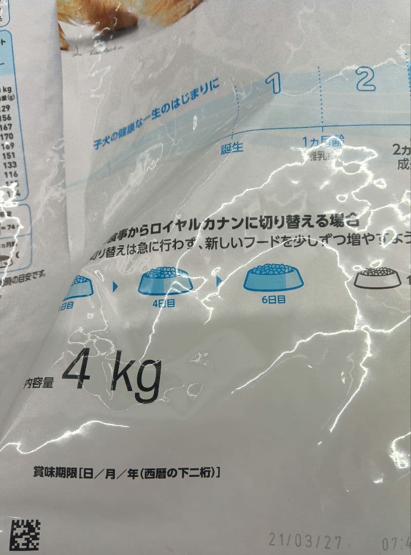 【新品未使用品】ロイヤルカナン　ミニインドアパピー　4kg