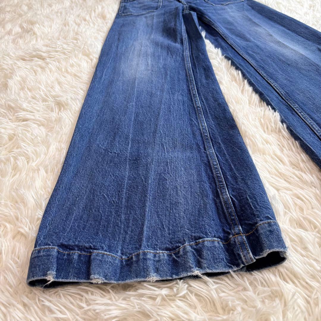 polo ralph lauren ワイド　デニム　パンツ　ストレッチ　25