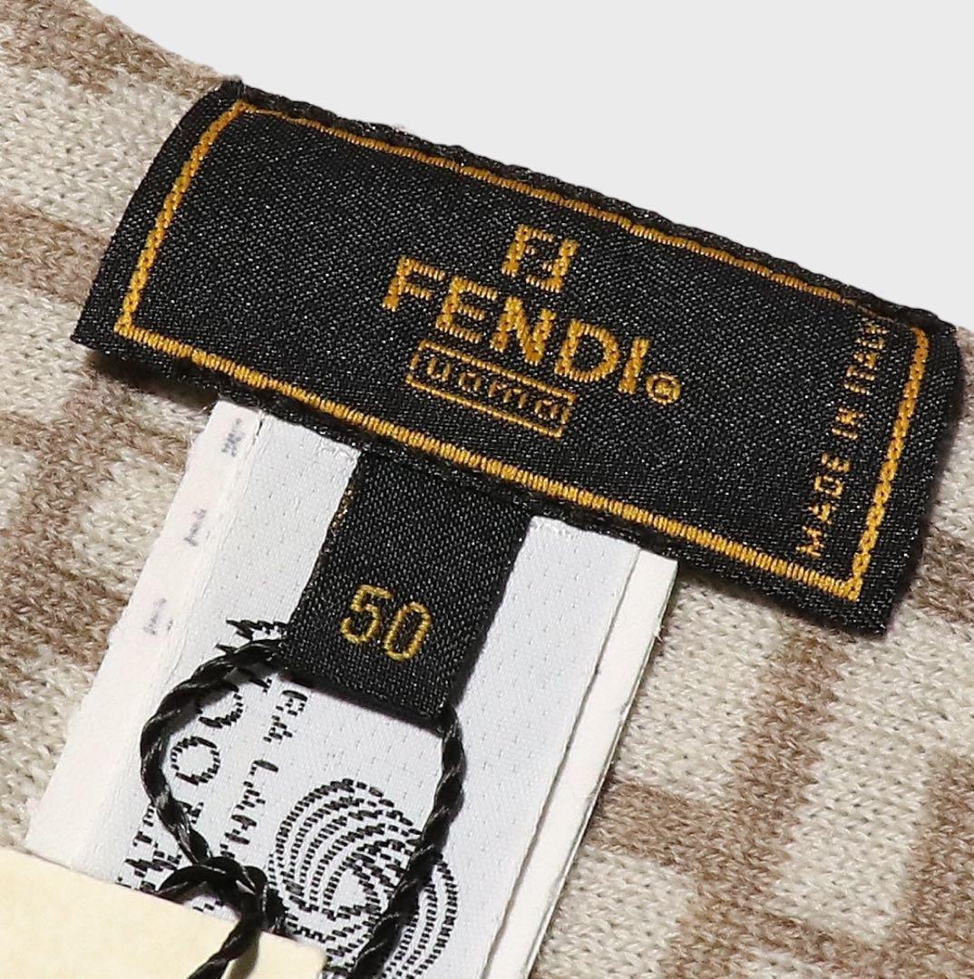 未使用★FENDI★FFロゴ マフラー★ズッカ柄★リバーシブル★総柄★男女兼用