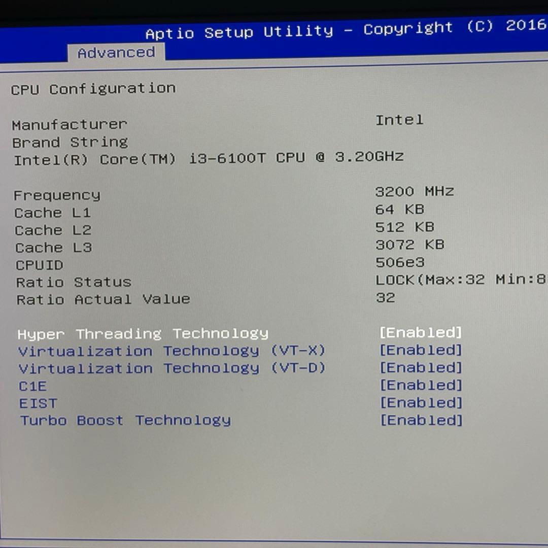 EPSON Endeavor ST180E i3-6100T デスクトップPC