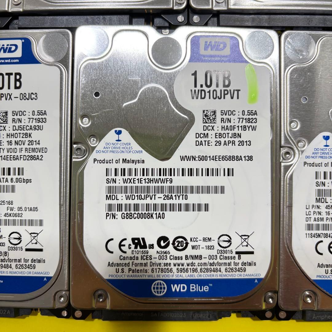 【1TB】【Western Digital製 統一】★2.5インチ★内臓HDD★