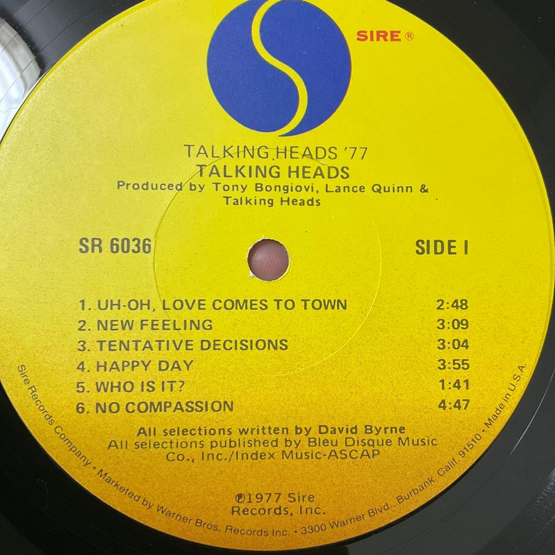 TALKING HEADS 77 トーキングヘッズ　米盤レコード