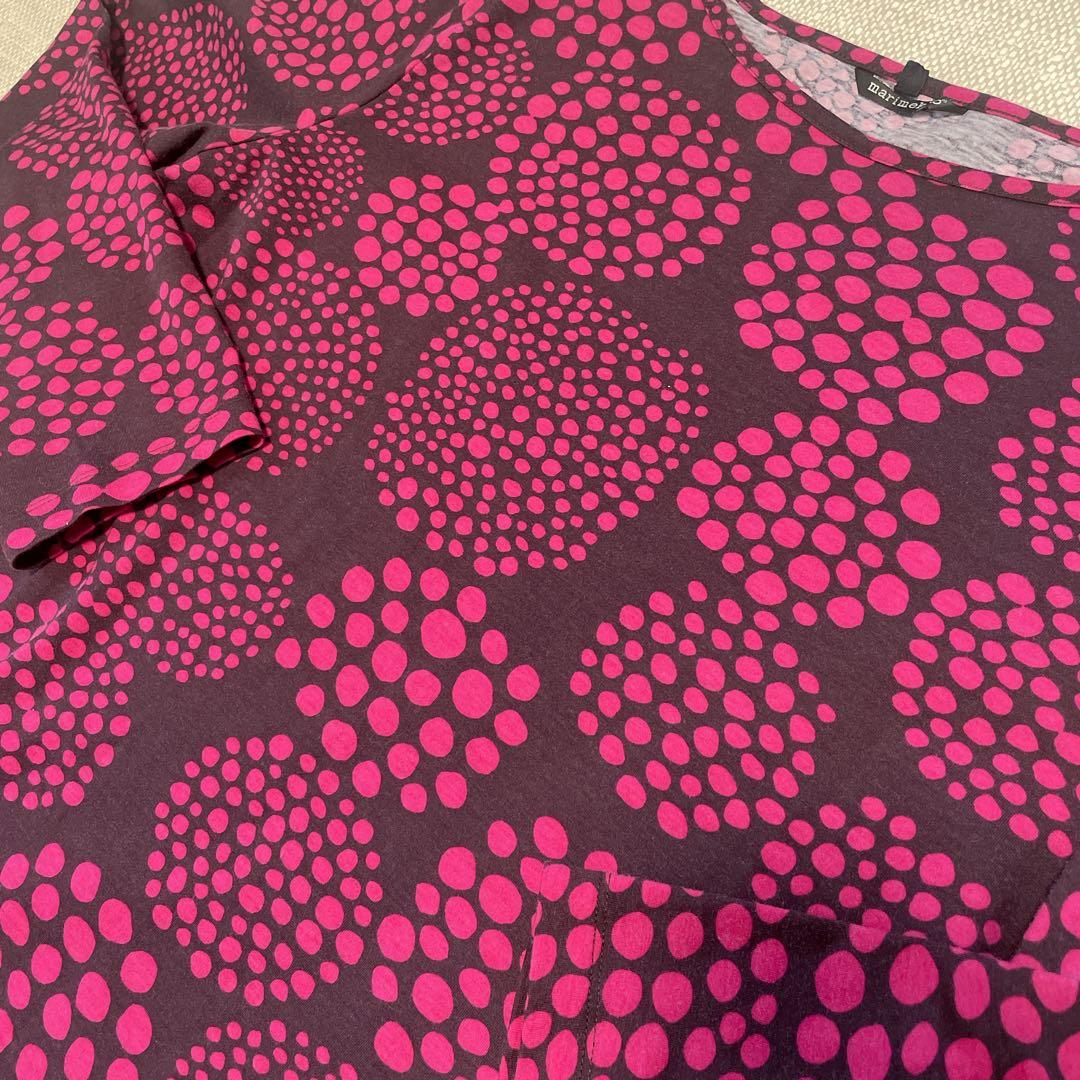 marimekko 長袖ワンピース　Ｌサイズ　希少