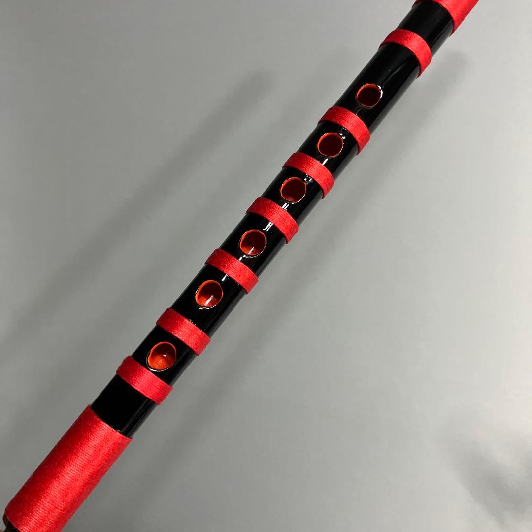 神楽笛（古典調篠笛、囃子笛）　 MRK-77　石見地方　和楽器　竹笛 　総巻