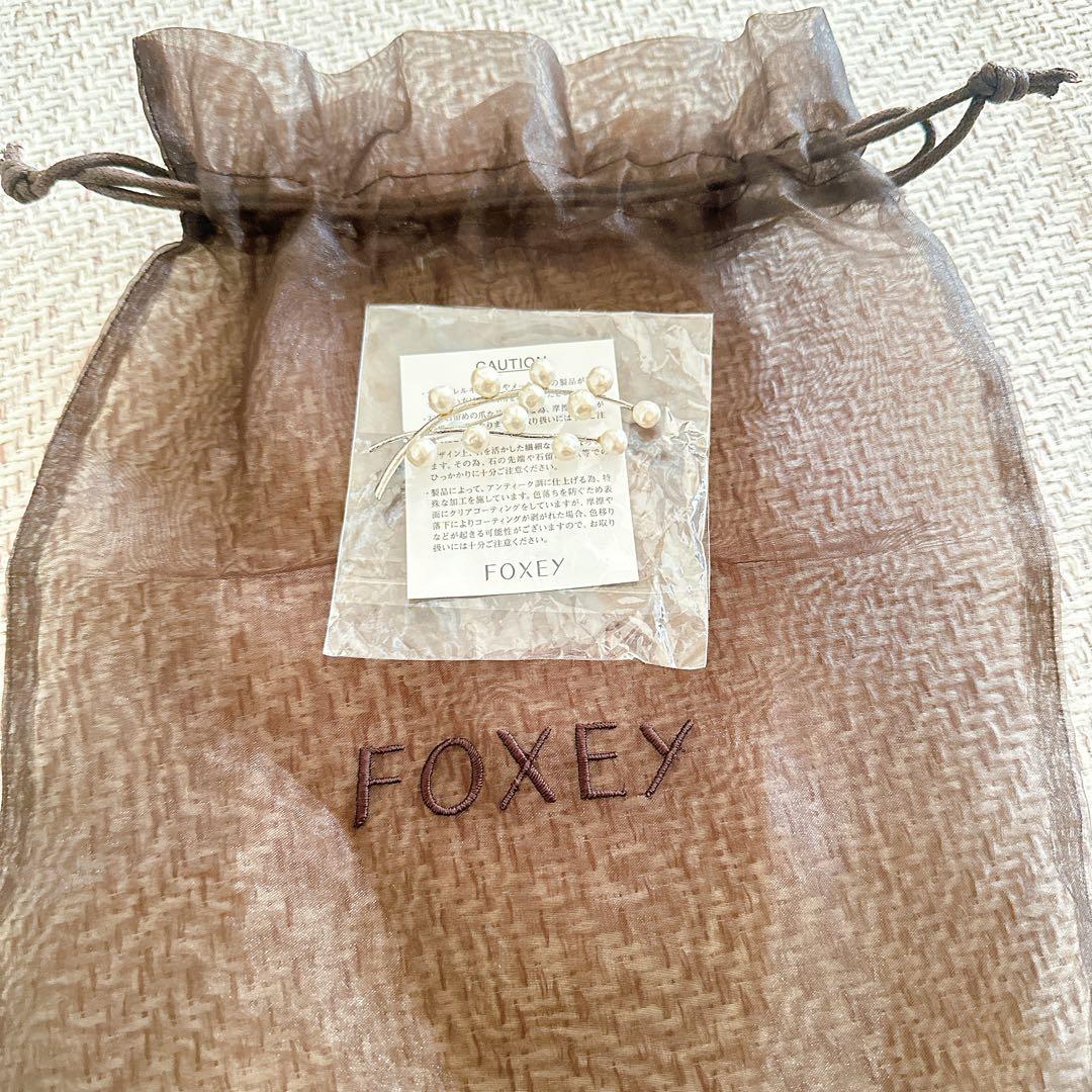 未使用級 FOXEY フォクシー フリージア ワンピース 2022 ブローチ