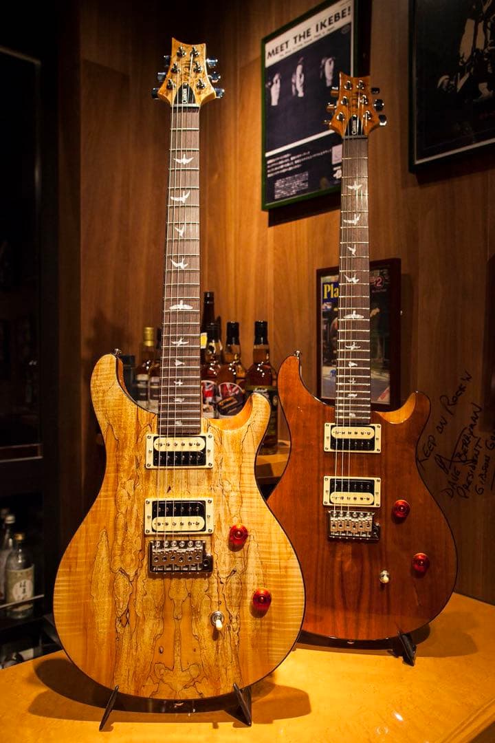 PRS Custom 24 SEイケベSP スポルテッドメイプル　純正ロックペグ
